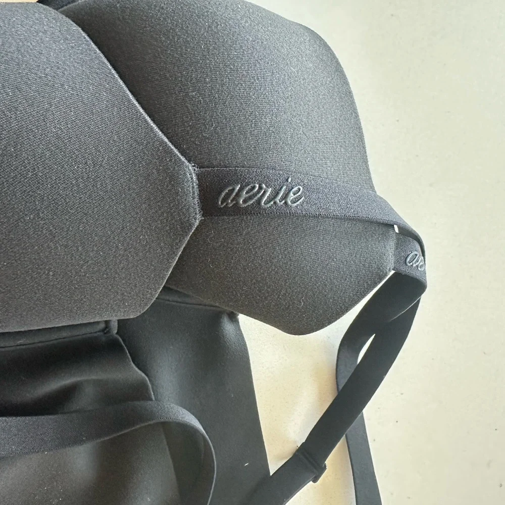 *4 Pack!* Aerie SMOOTHEZ Demi Lightly Lined Bra True Black 36DD - Picture 10 of 16